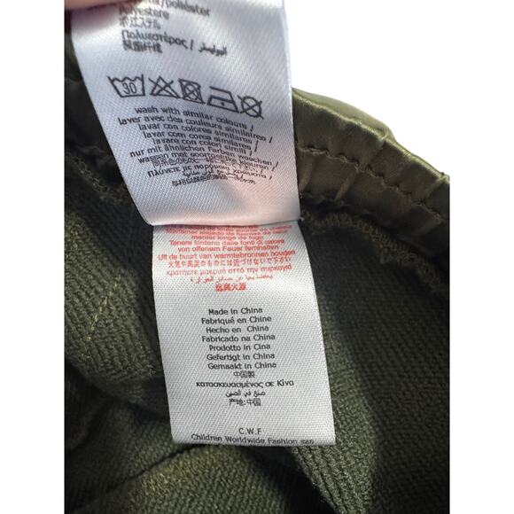 Zadig & Voltaire Kids Poeme Track Pants Khaki Green with Glitter Stripe Size 6-7 - Picture 6 of 6